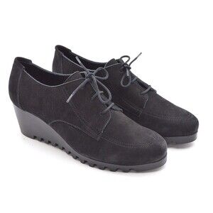 Arche Larrow Black Nubuck Lace Up Booties 41 New